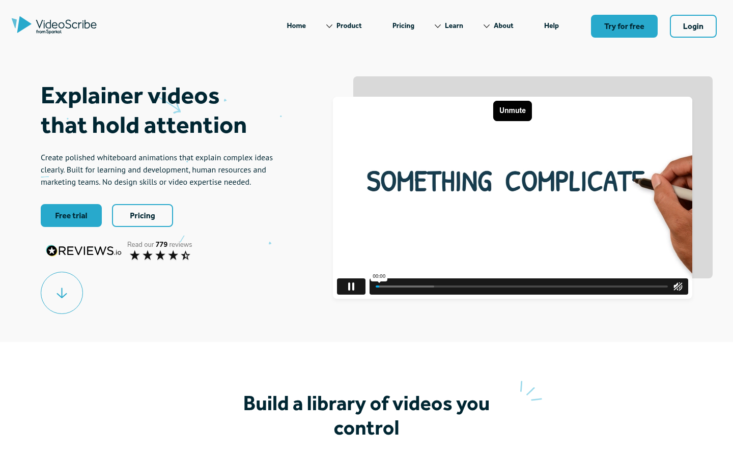 Homepage of the website, as captured