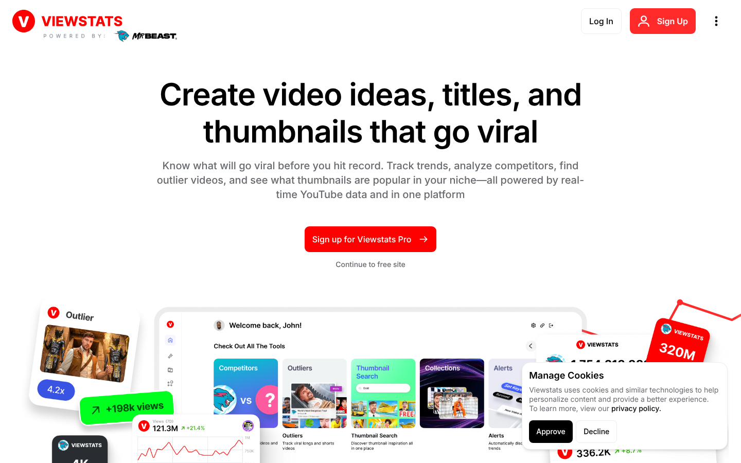 Homepage of the website, as captured