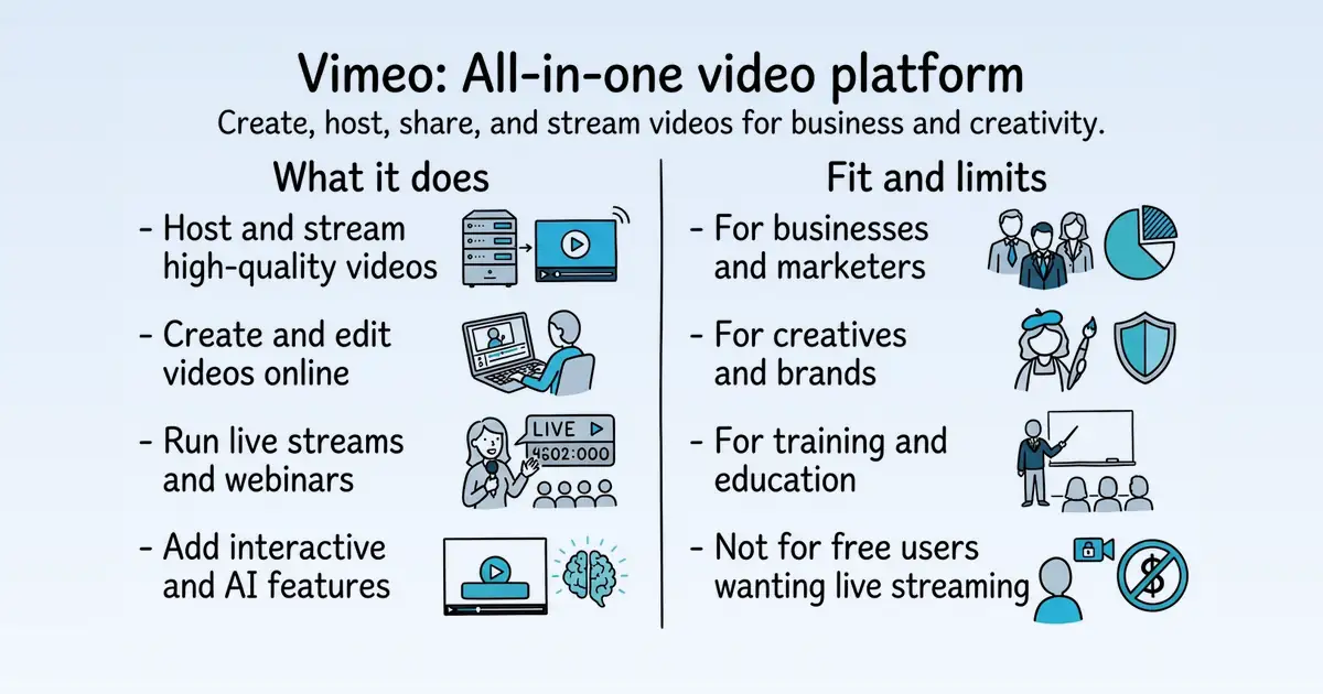 Vimeo at a glance