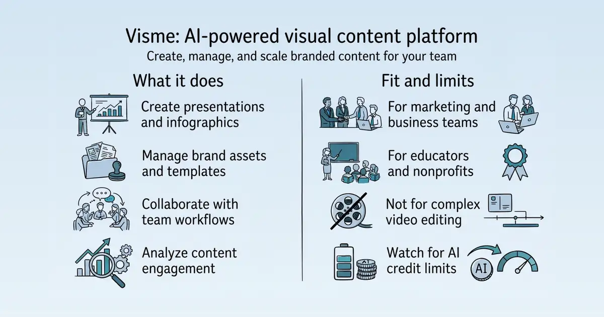 Visme at a glance
