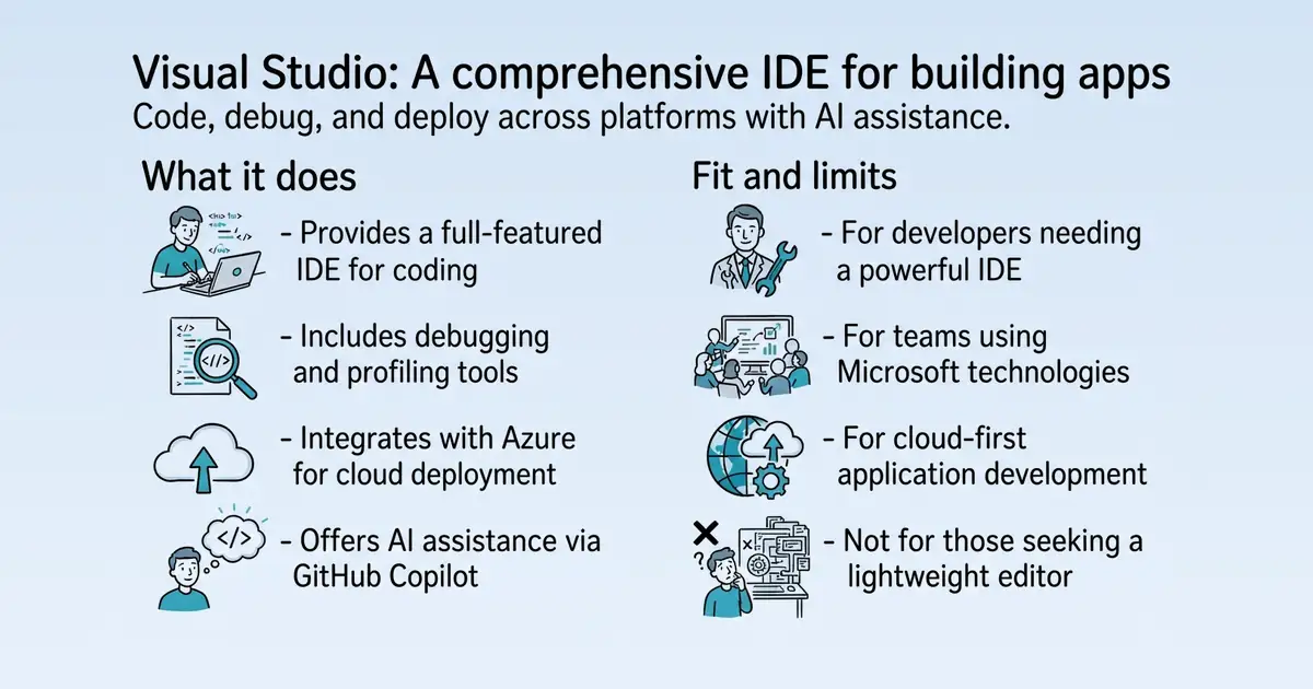 Visual Studio at a glance
