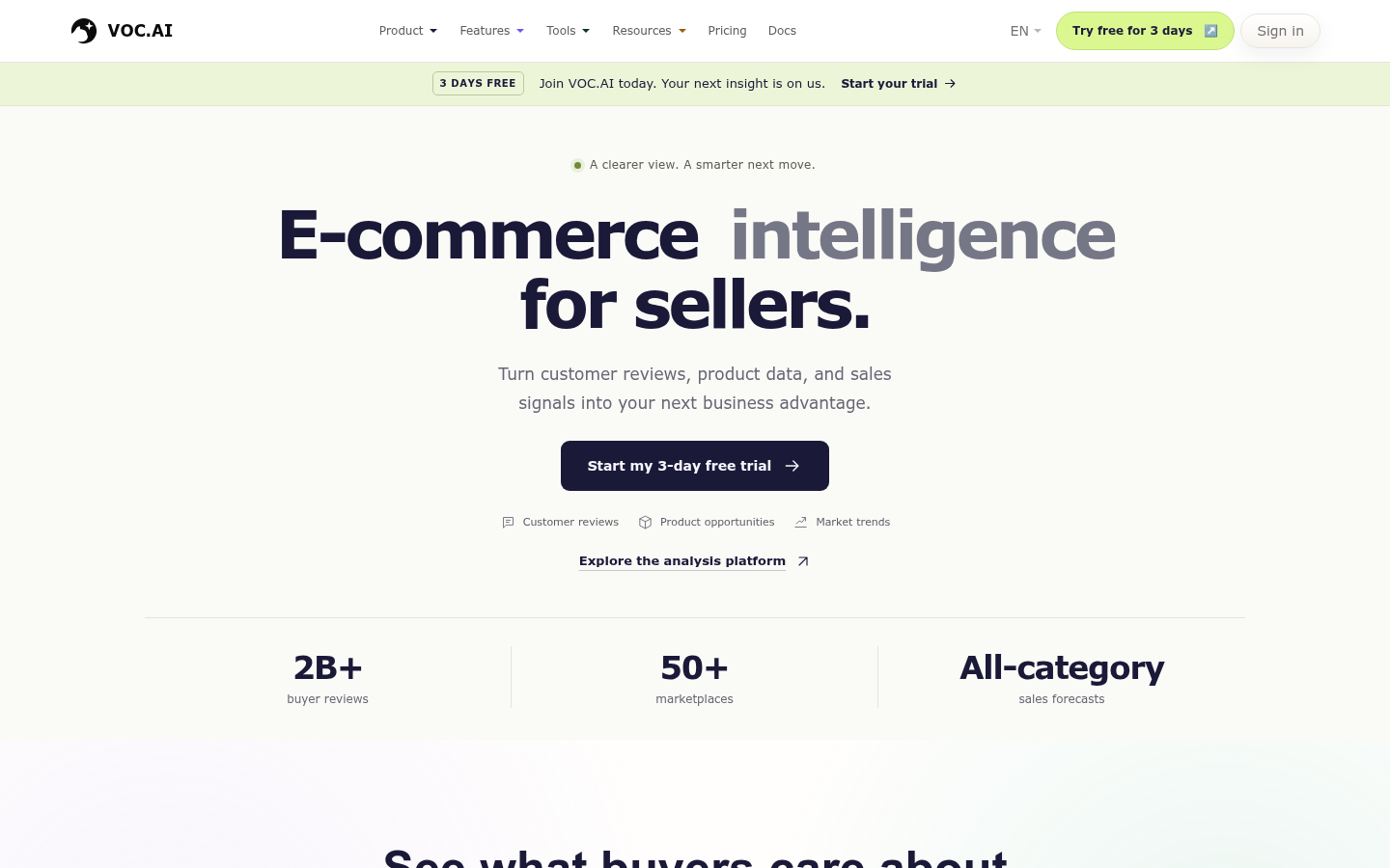 Homepage of the website, as captured
