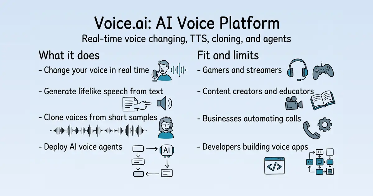 Voice.ai at a glance