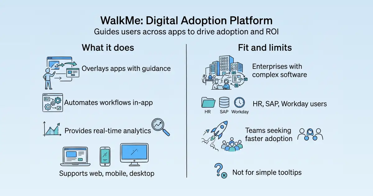 WalkMe Digital Adoption Platform at a glance