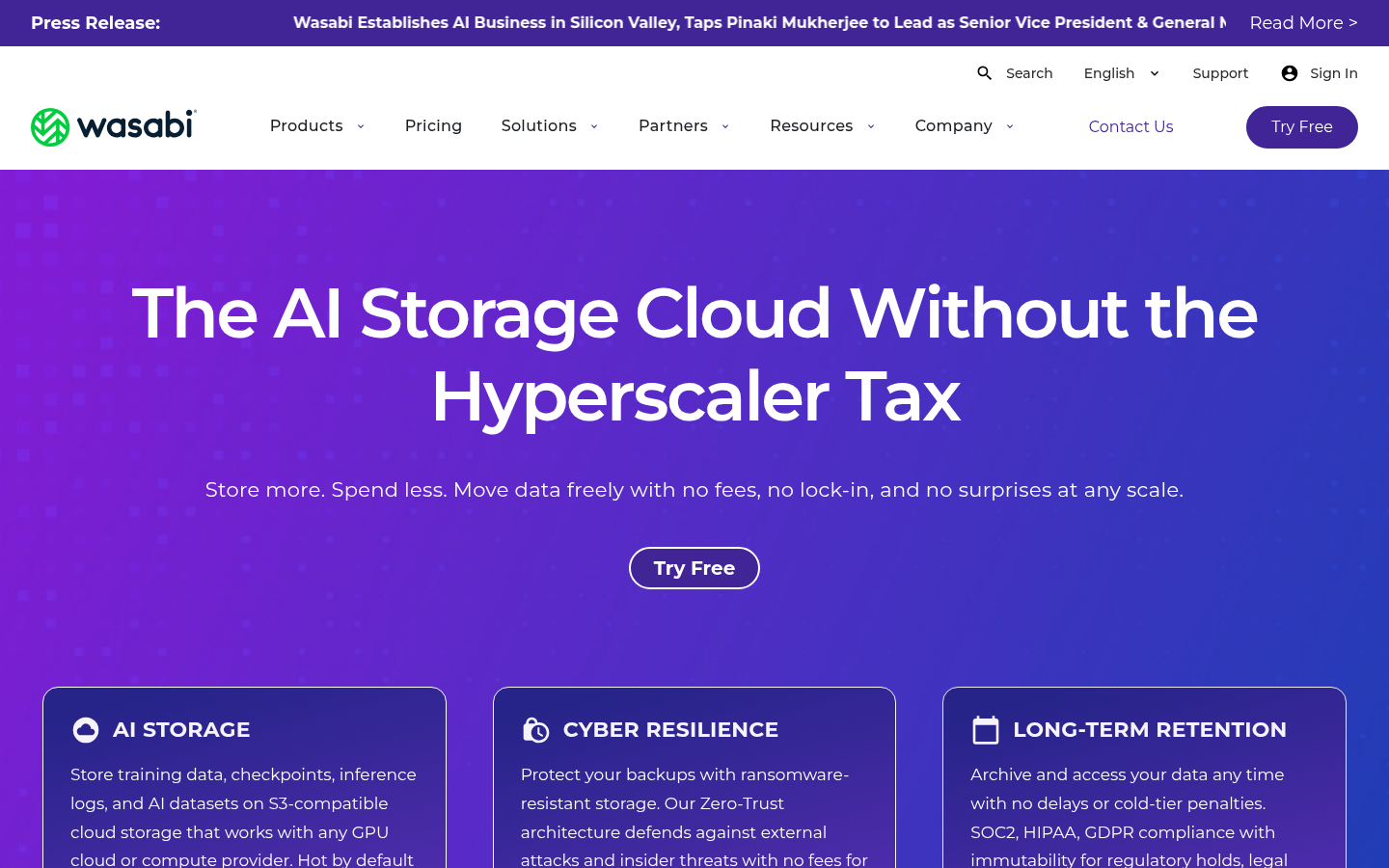 Homepage of the website, as captured