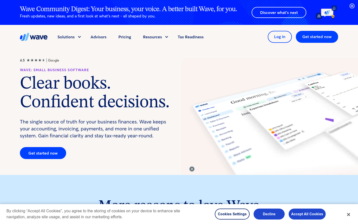 Homepage of the website, as captured