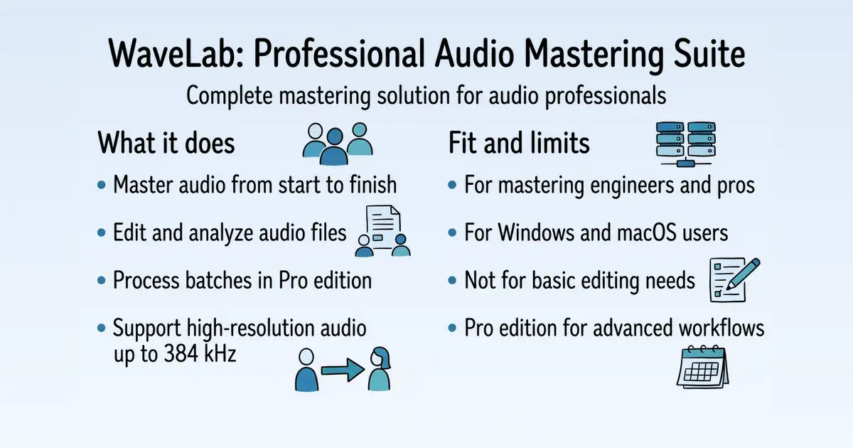 WaveLab at a glance