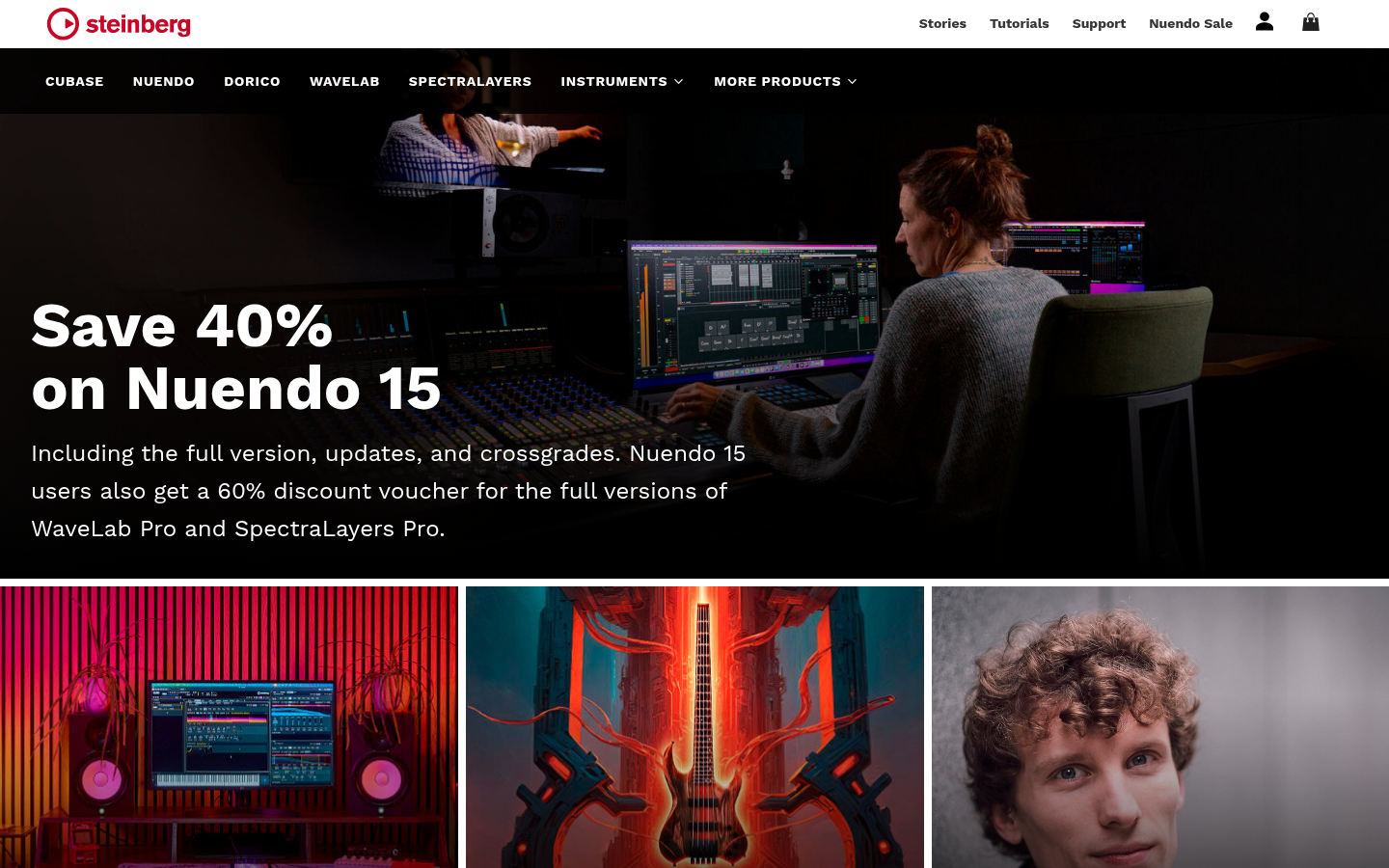 Homepage of the website, as captured