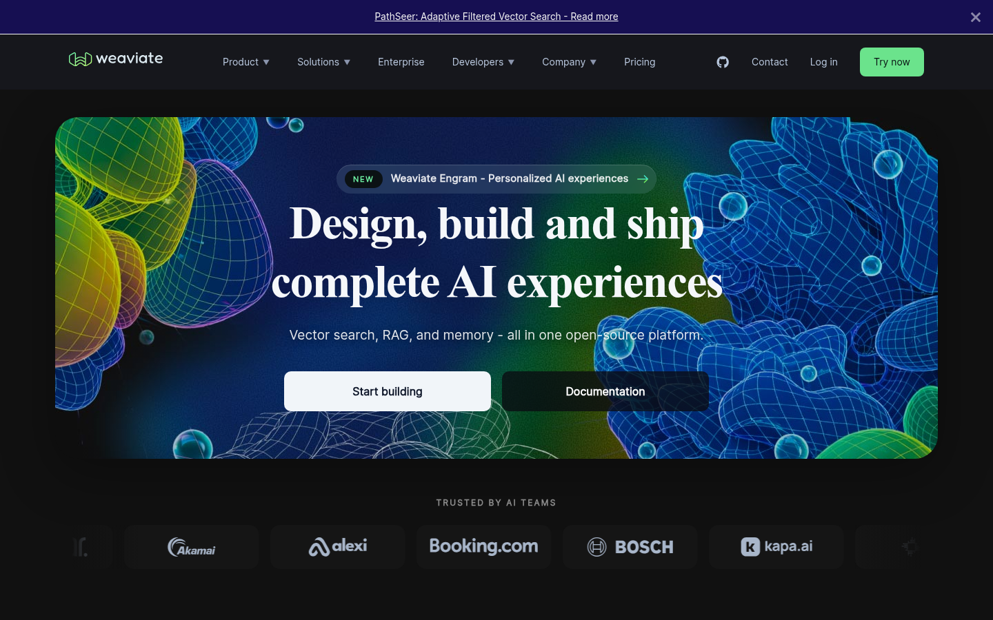 Homepage of the website, as captured