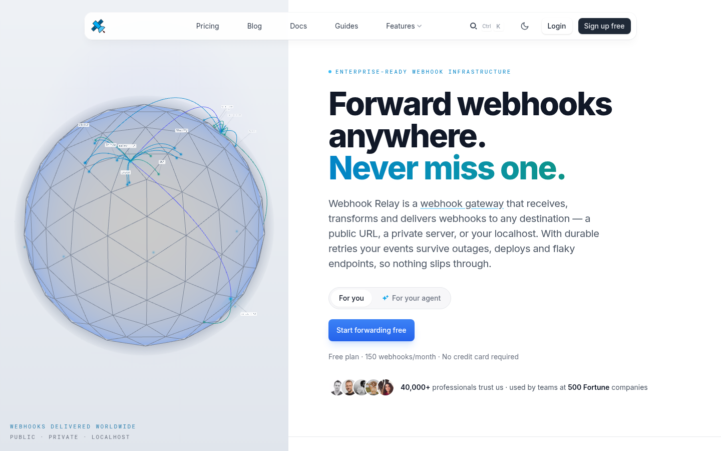 Homepage of the website, as captured