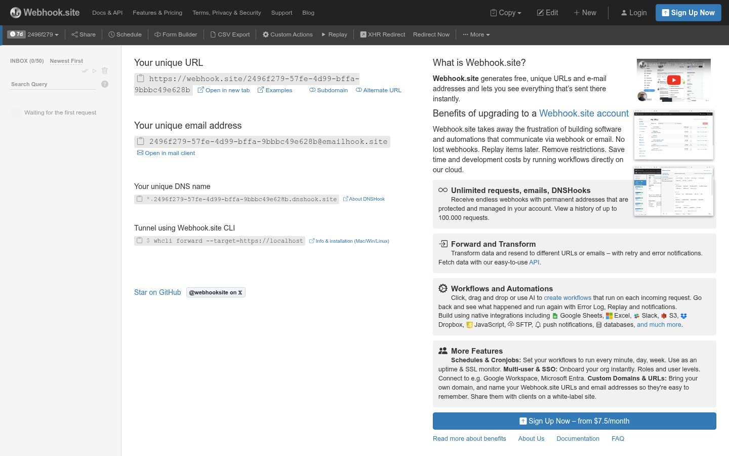 Homepage of the website, as captured