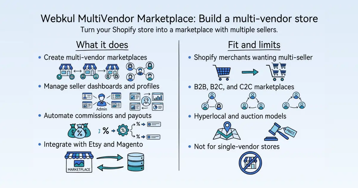 Webkul MultiVendor Marketplace at a glance
