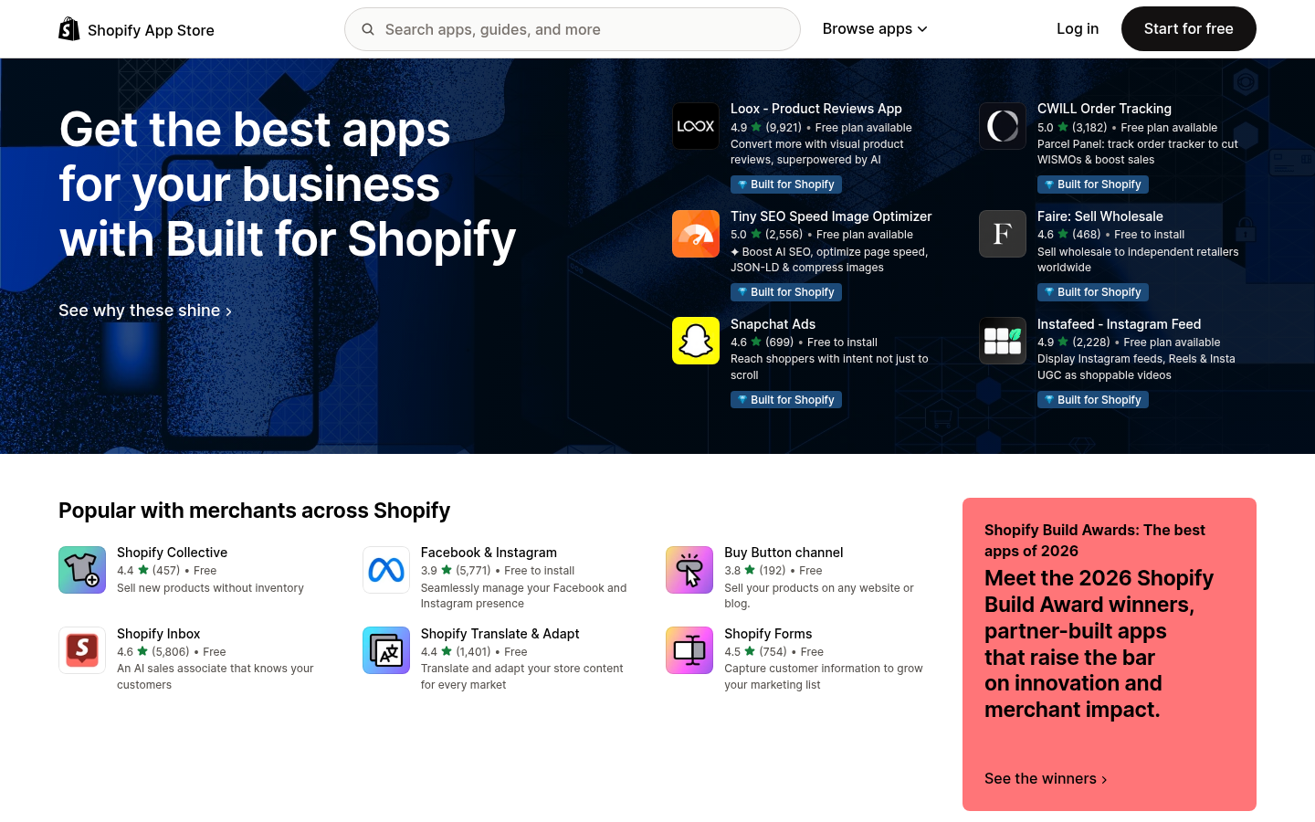 Homepage of the website, as captured