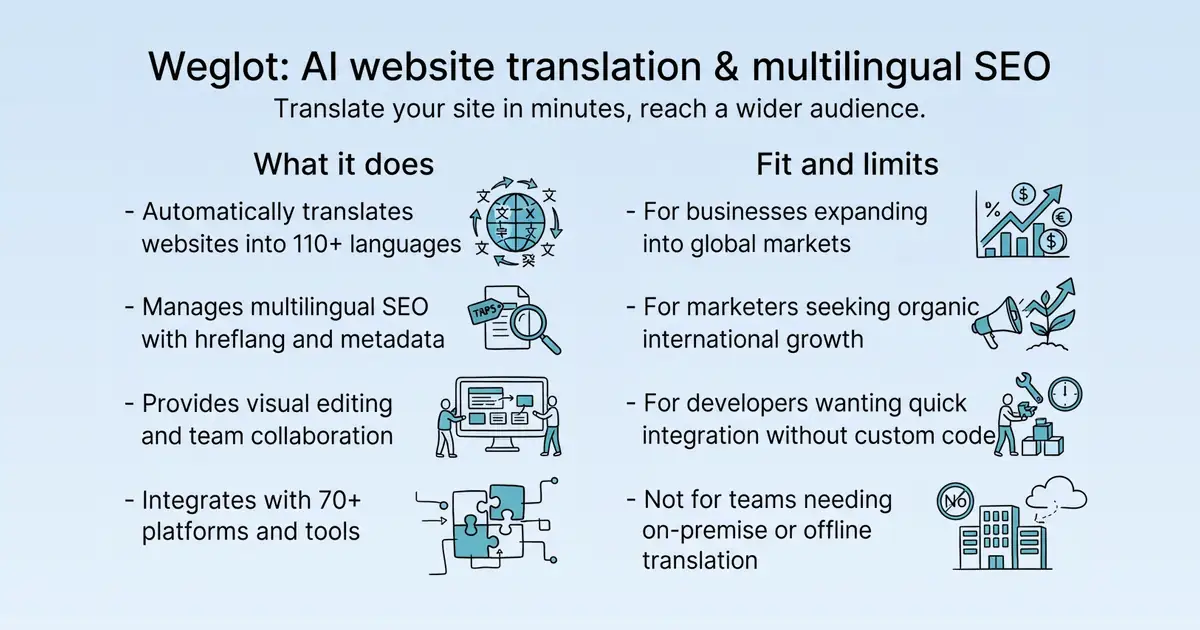 Weglot at a glance