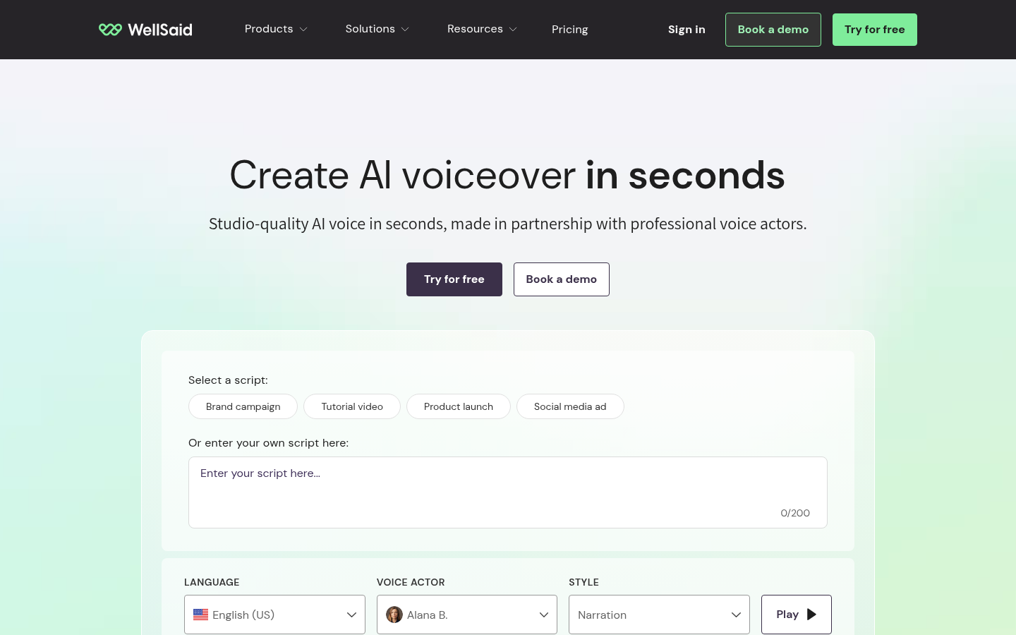 Homepage of the website, as captured