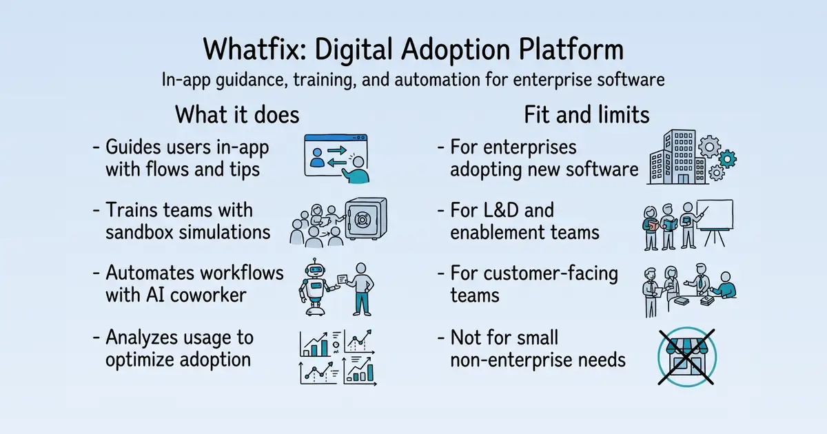 Whatfix at a glance