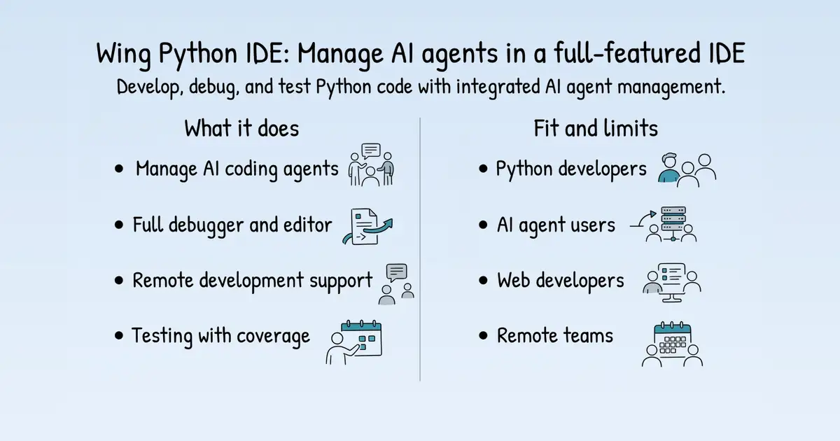 Wing Python IDE at a glance