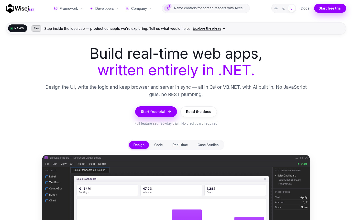 Homepage of the website, as captured