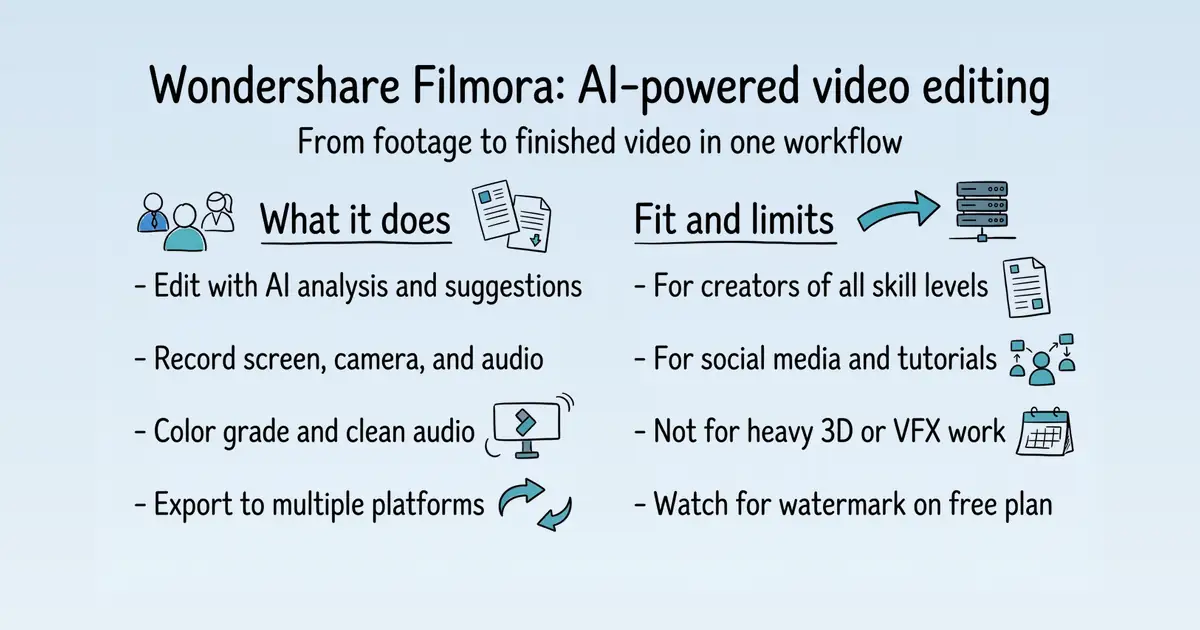 Wondershare Filmora at a glance