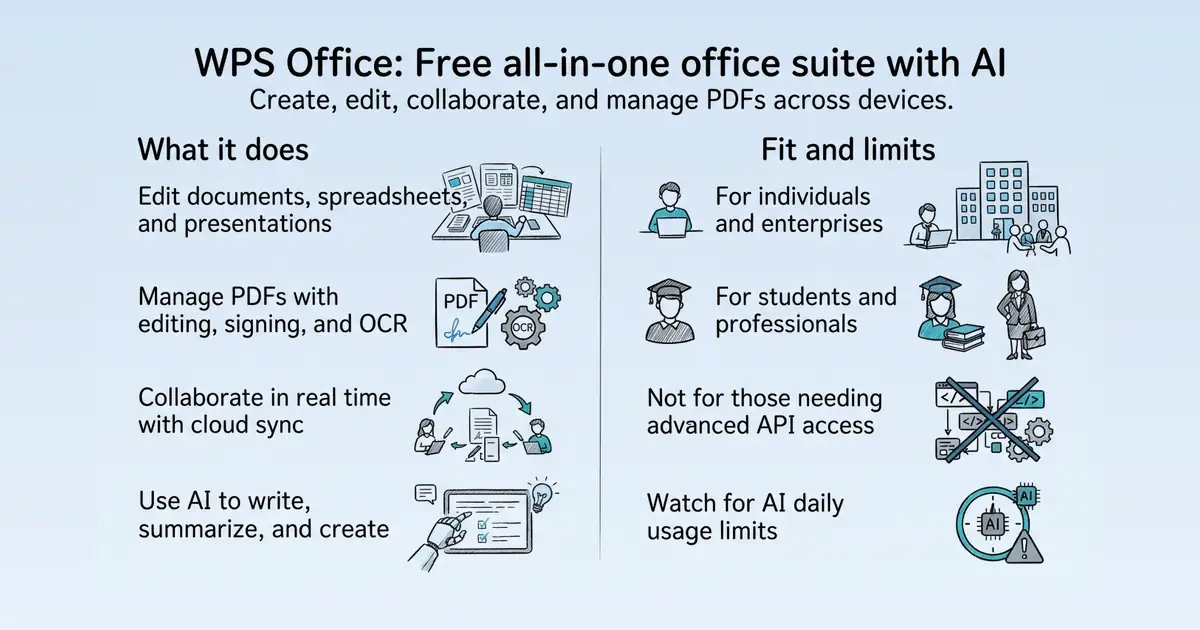 WPS Office at a glance
