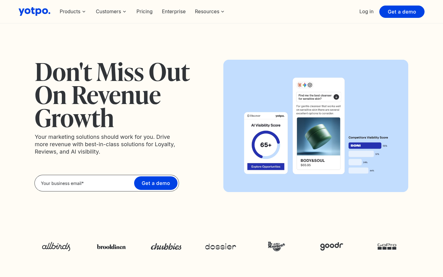 Homepage of the website, as captured