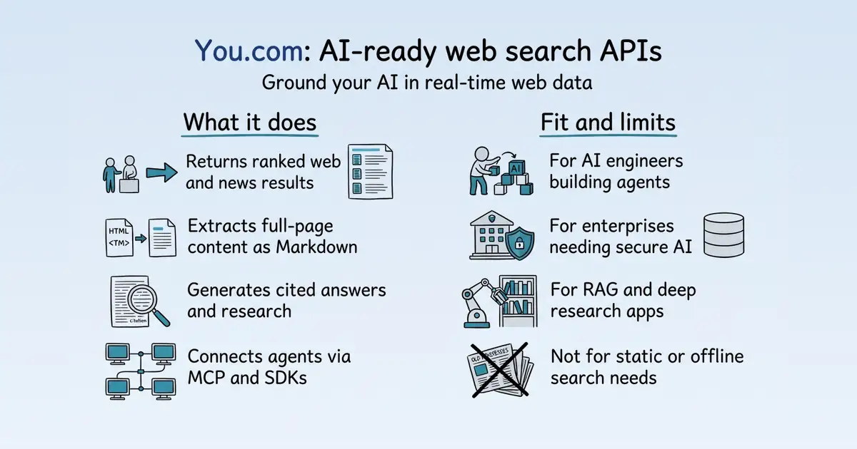You.com Web Search APIs at a glance