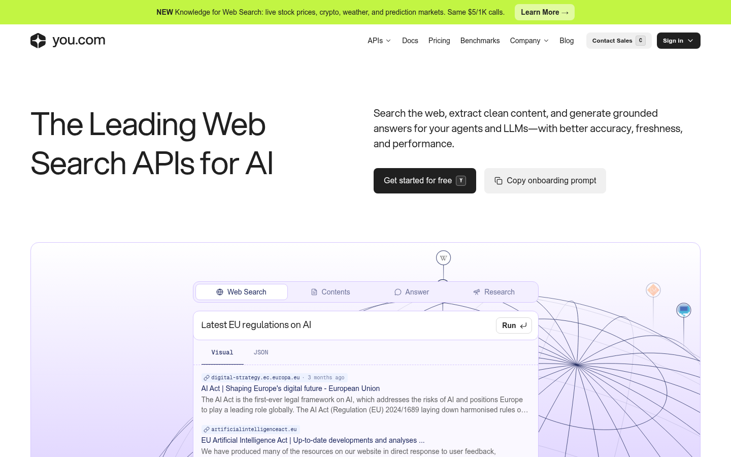 Homepage of the website, as captured