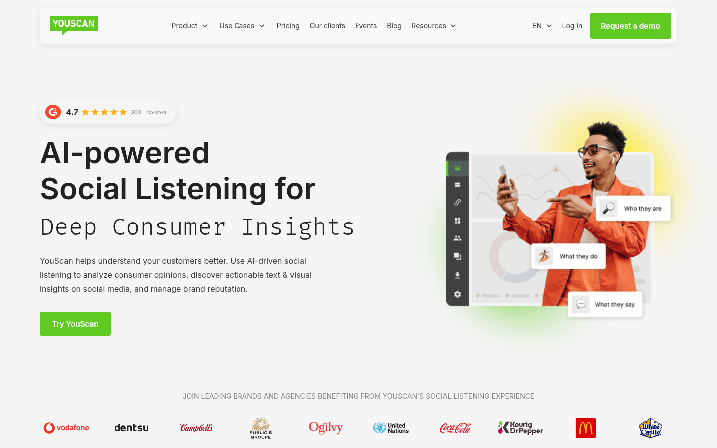 Homepage of the website, as captured
