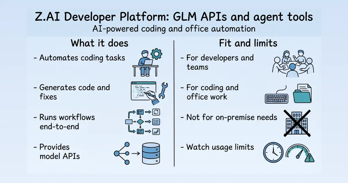 Z.AI Developer Platform at a glance