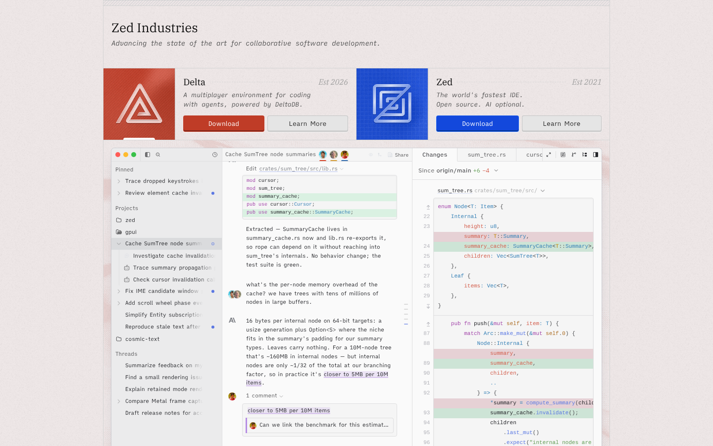Homepage of the website, as captured
