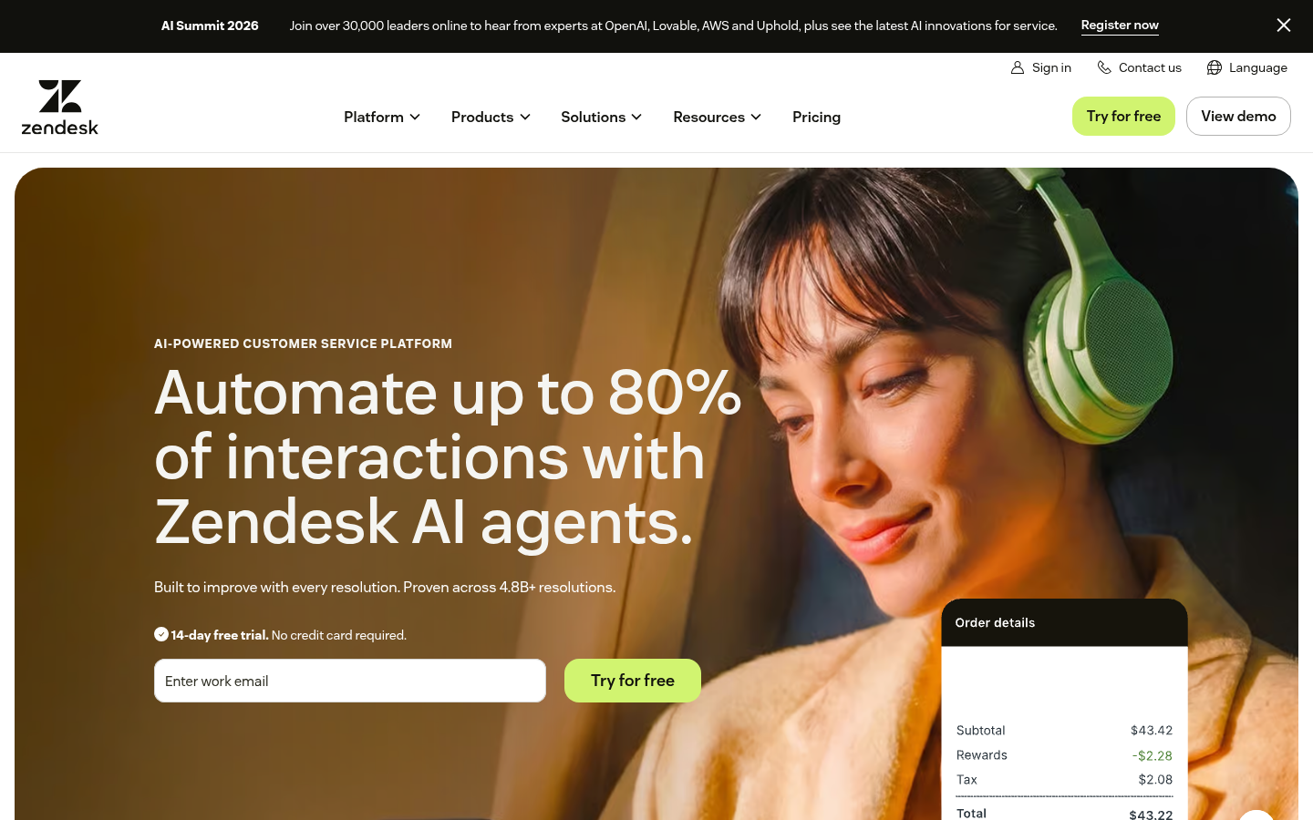 Homepage of the website, as captured