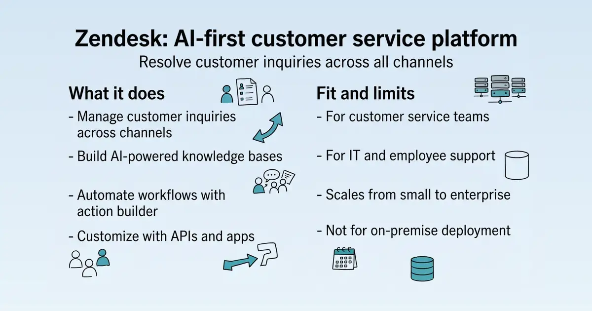 Zendesk at a glance