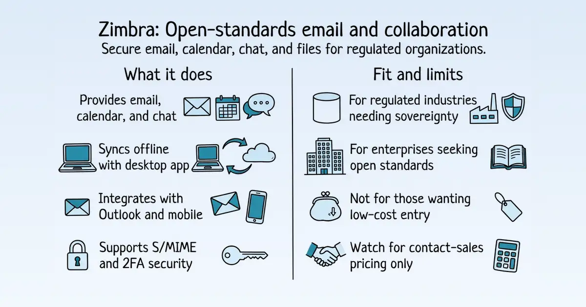 Zimbra Collaboration at a glance