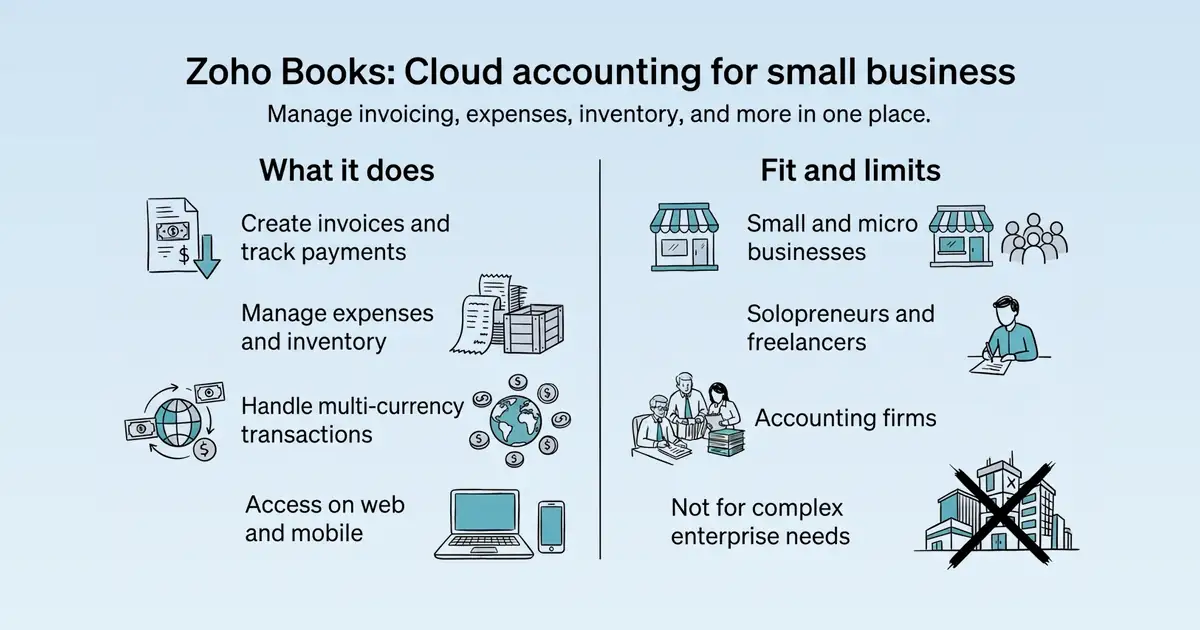 Zoho Books at a glance