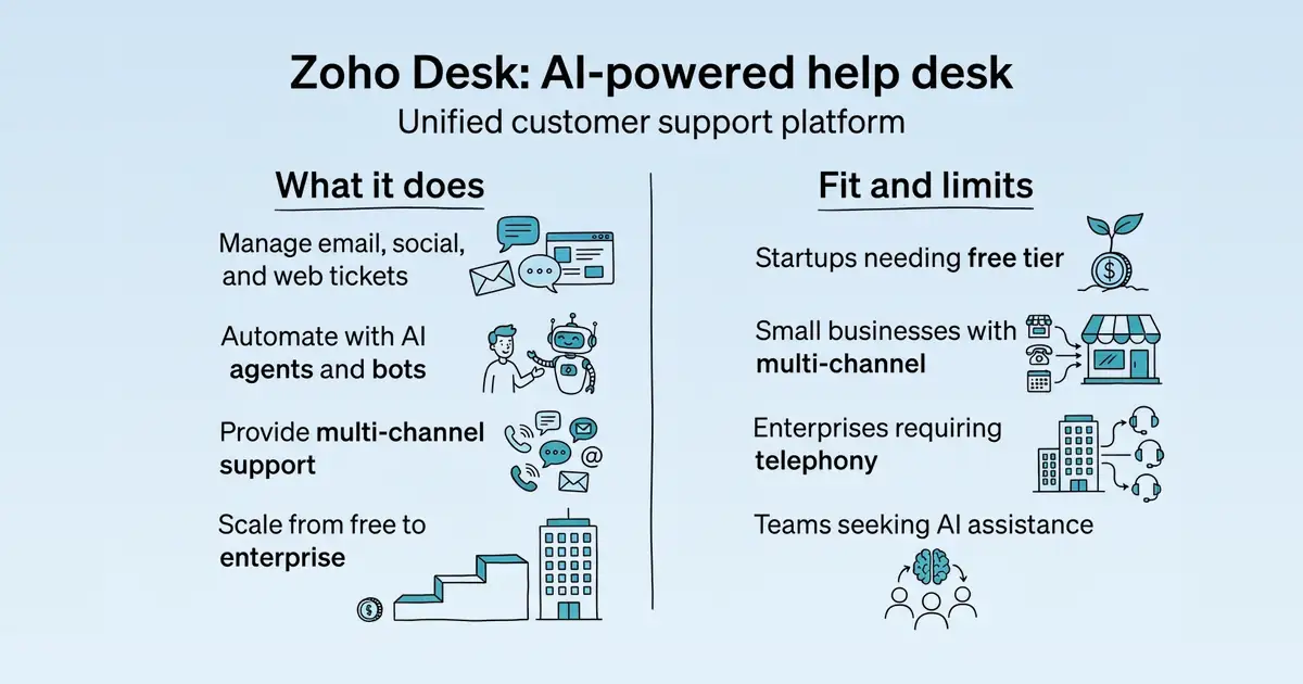 Zoho Desk at a glance