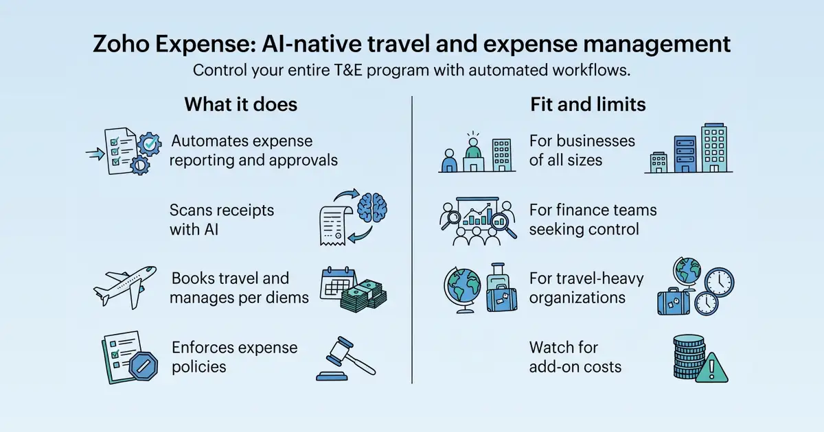 Zoho Expense at a glance