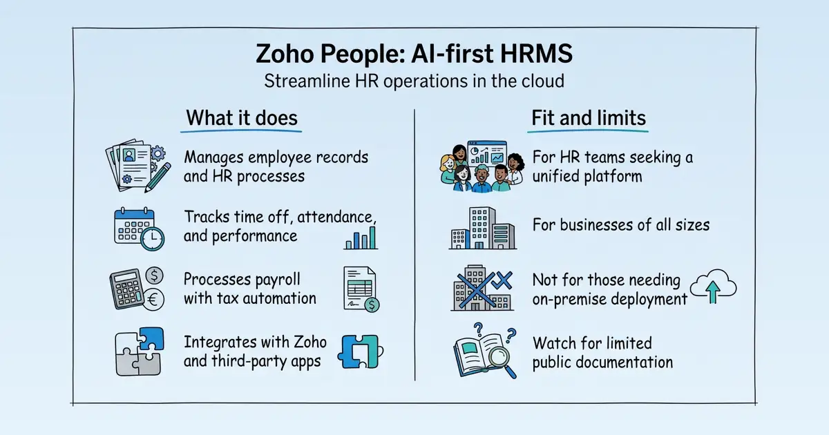 Zoho People at a glance