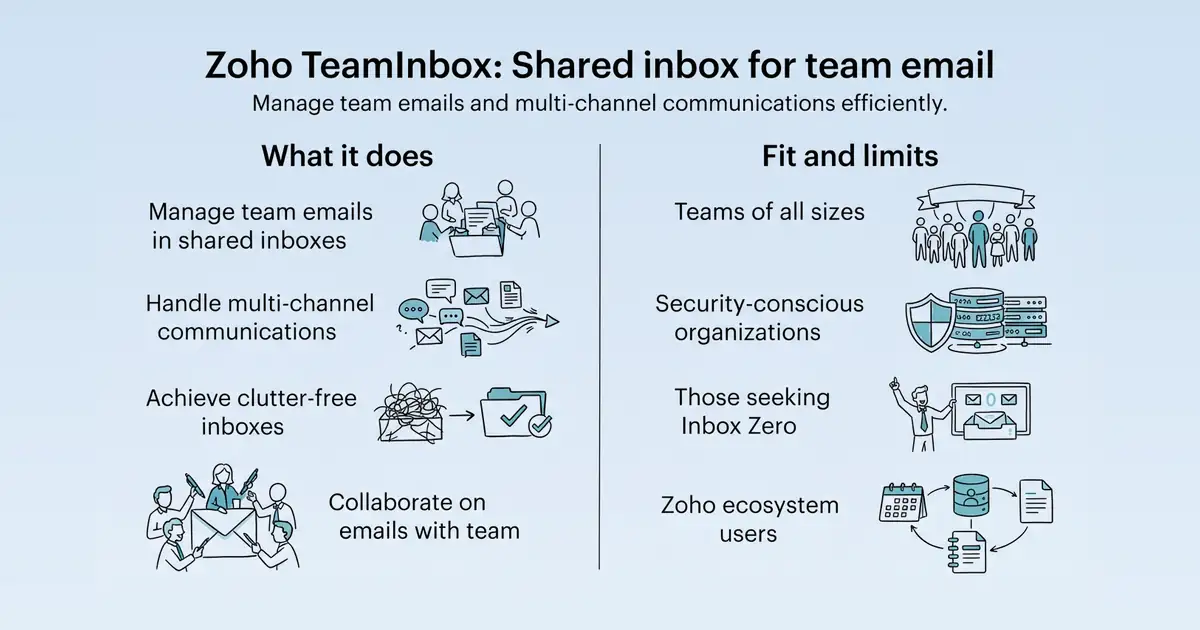 Zoho TeamInbox at a glance