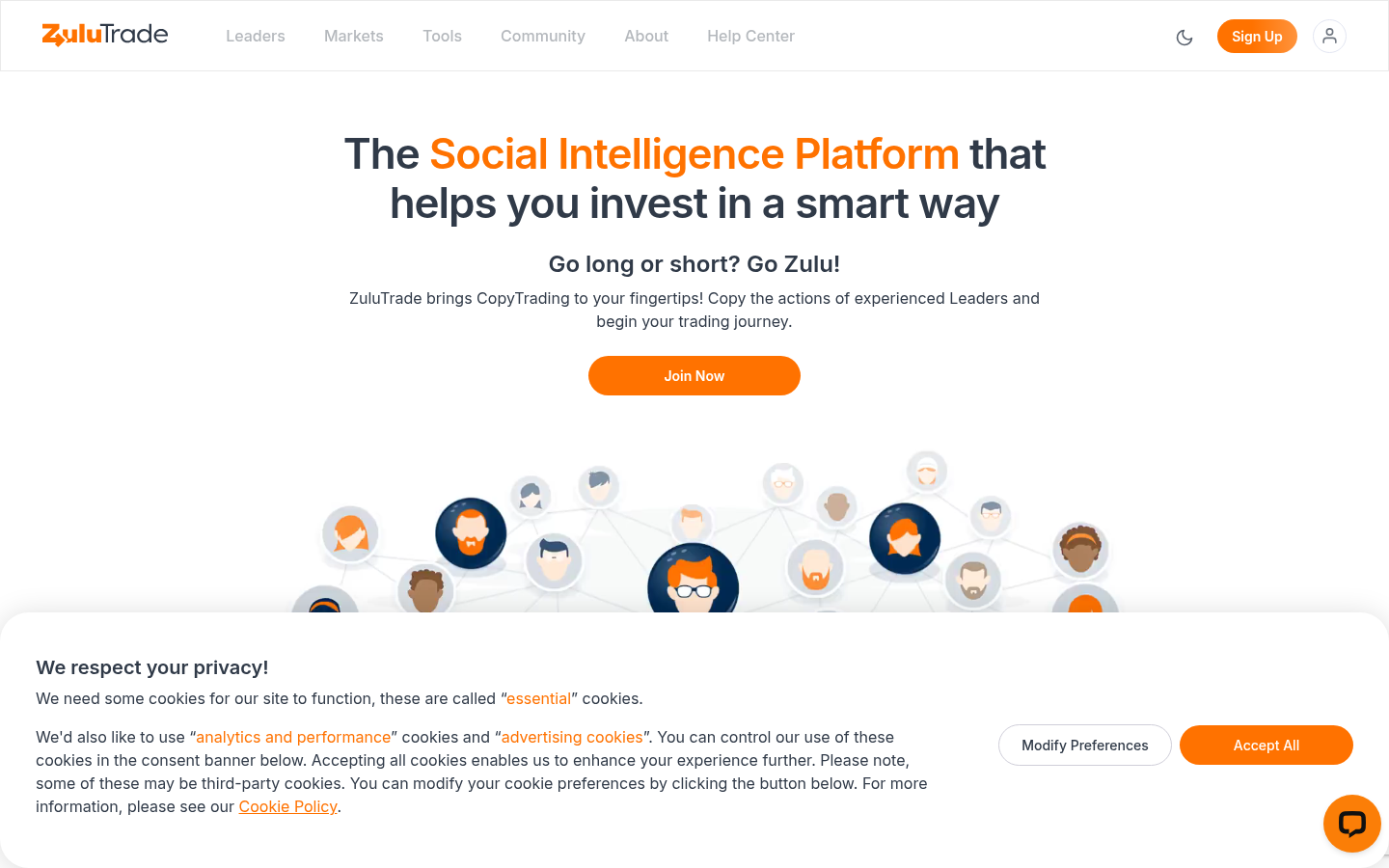 Homepage of the website, as captured